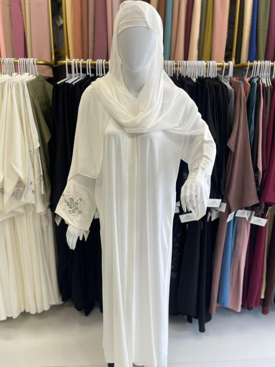 HAREER CUFF EMBROIDERY ABAYA