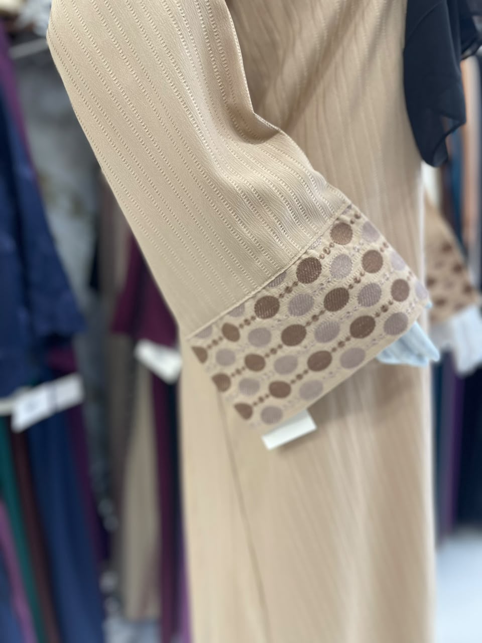 Front Open Zara Cuff Embroidered Abaya