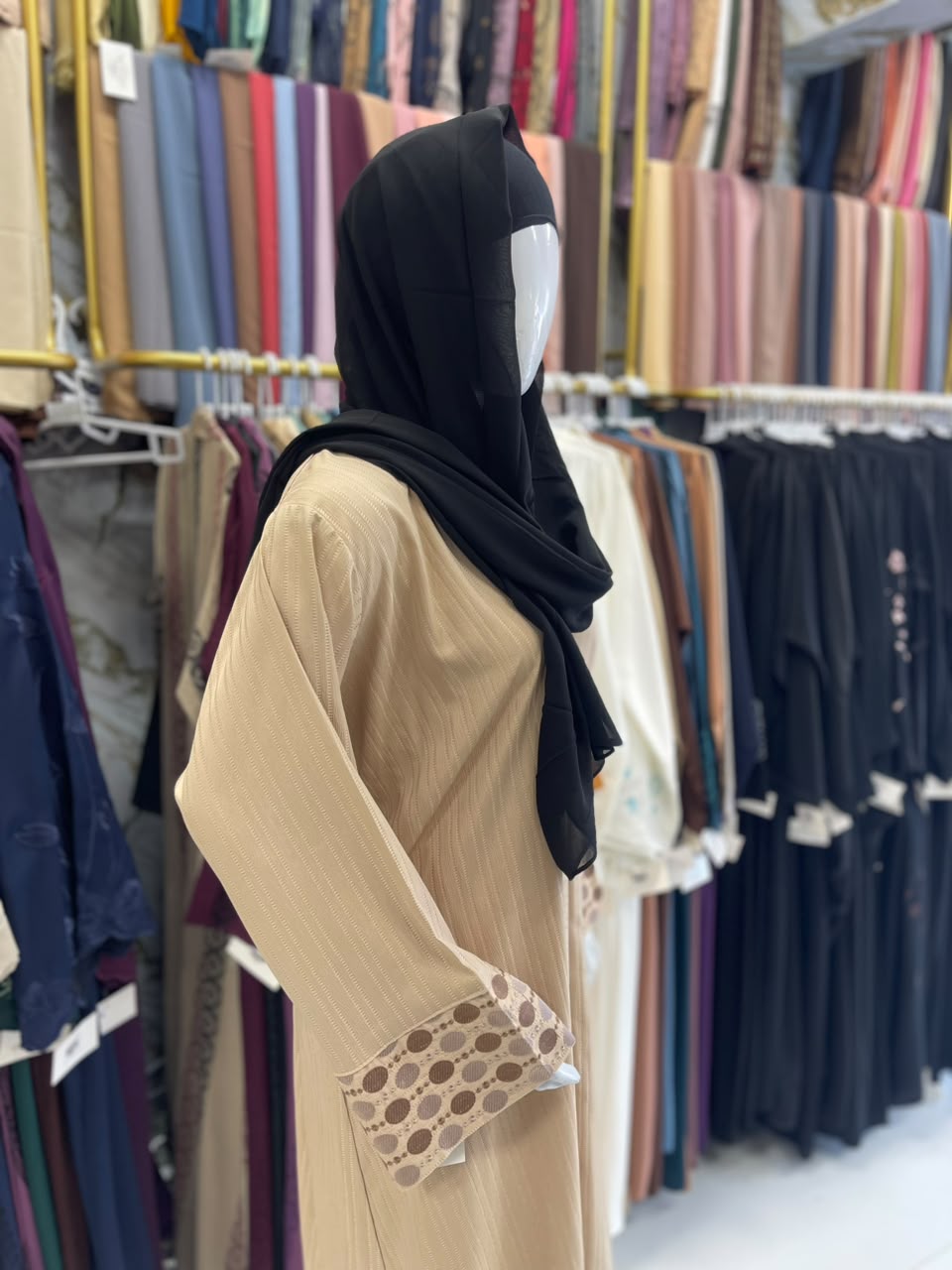 Front Open Zara Cuff Embroidered Abaya