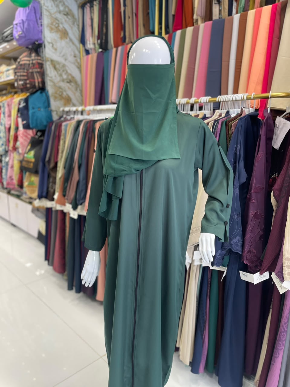 FRONT OPEN NIDA SLEEVES CUTWORK ABAYA