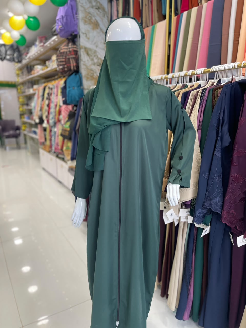 FRONT OPEN NIDA SLEEVES CUTWORK ABAYA
