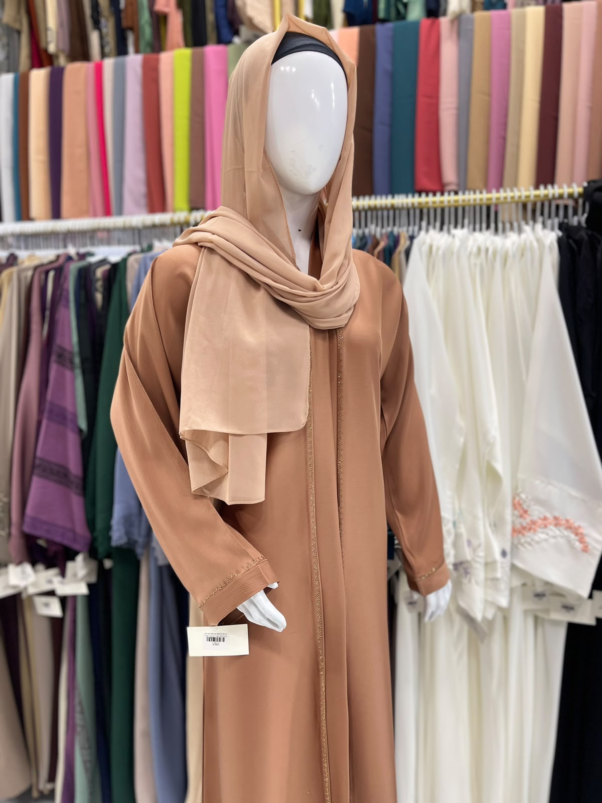 FRONT OPEN ABAYA WITH DMC STONE WORK