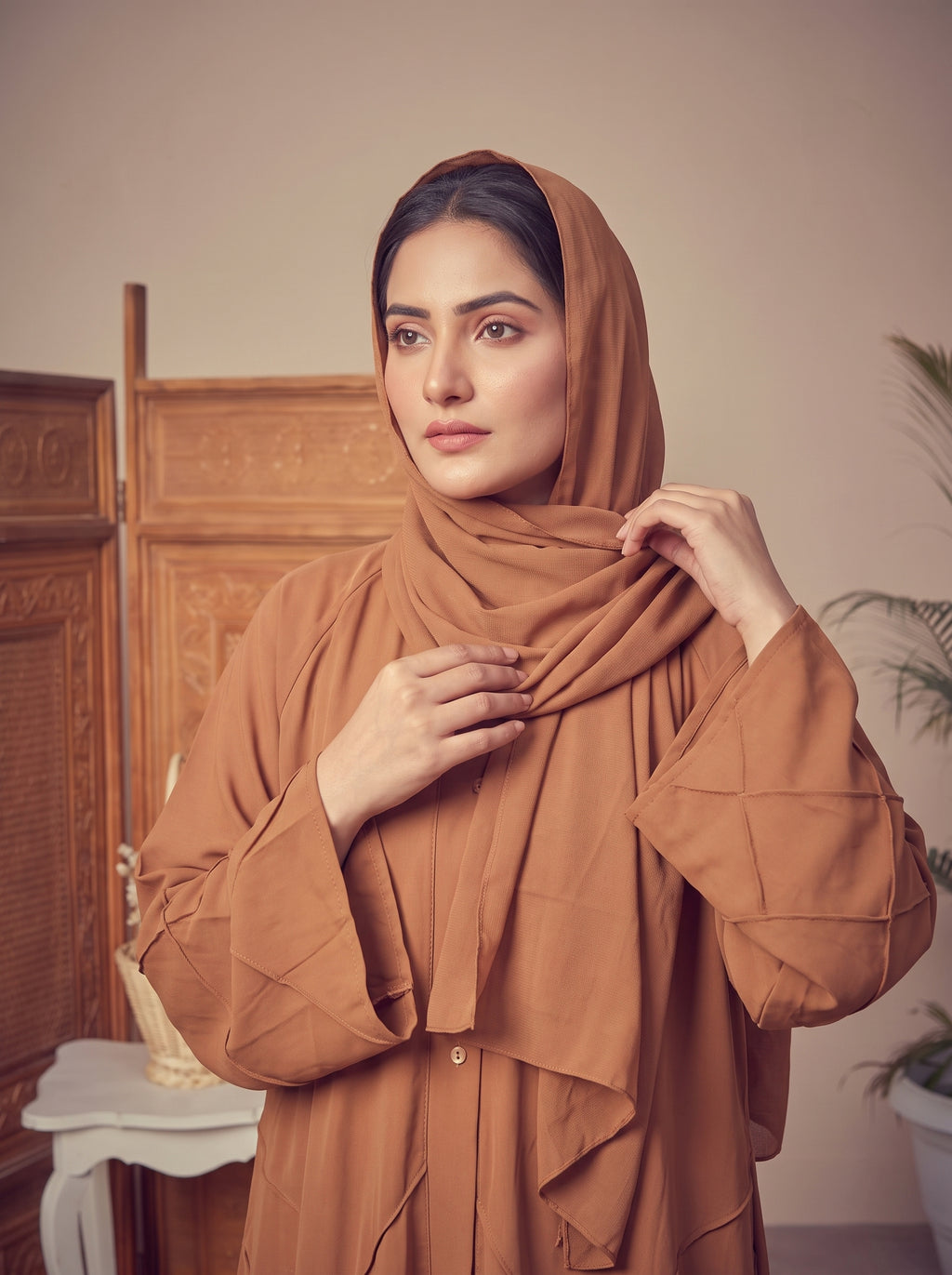 FRONT OPEN CROSS PINTEX ABAYA