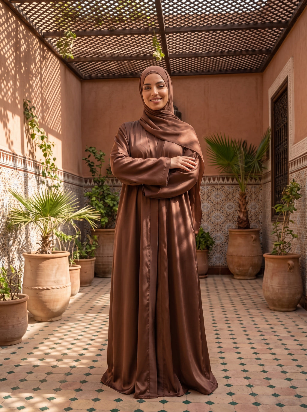 FRONT OPEN PLAIN HAREER ABAYA