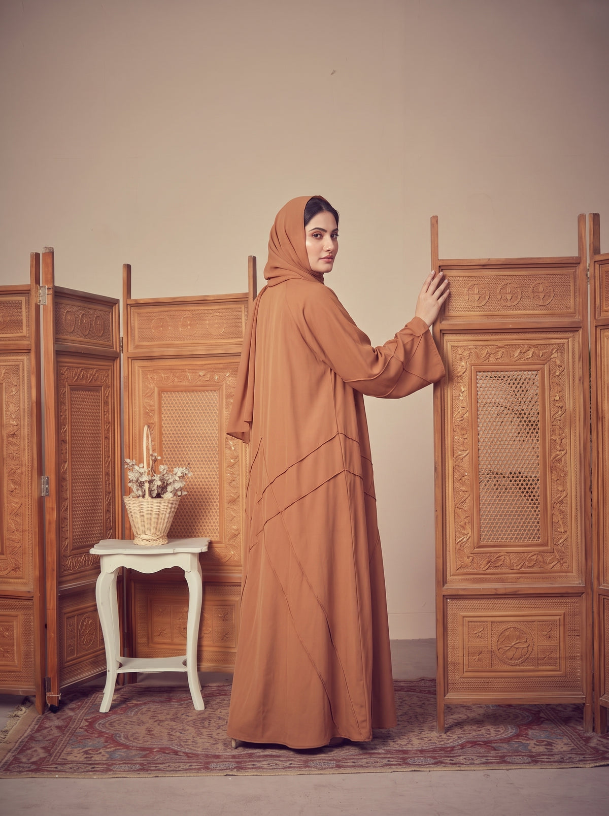 FRONT OPEN CROSS PINTEX ABAYA