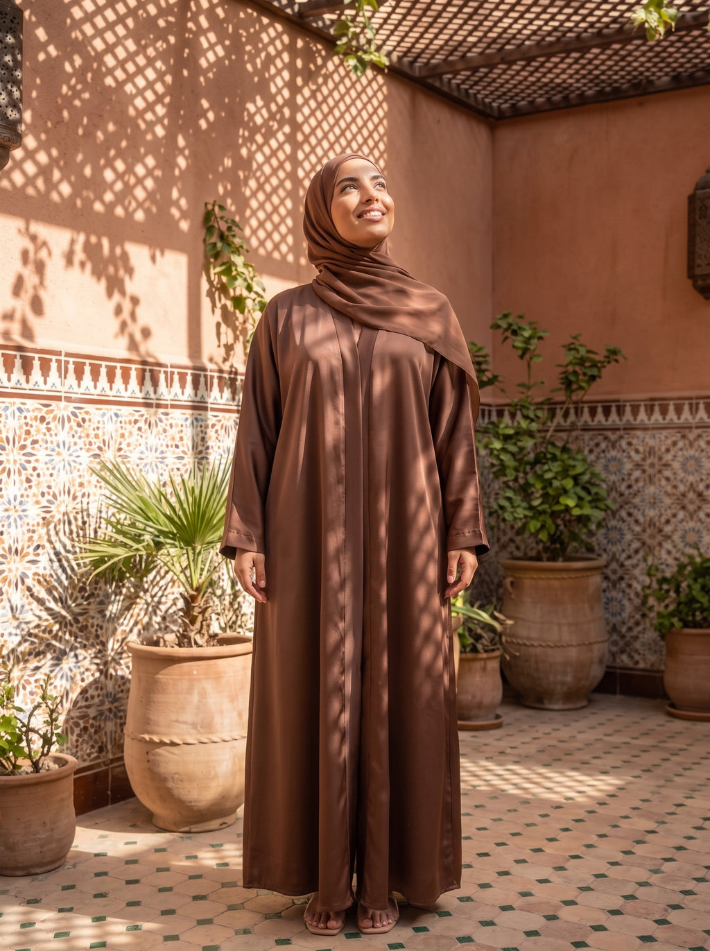 FRONT OPEN PLAIN HAREER ABAYA