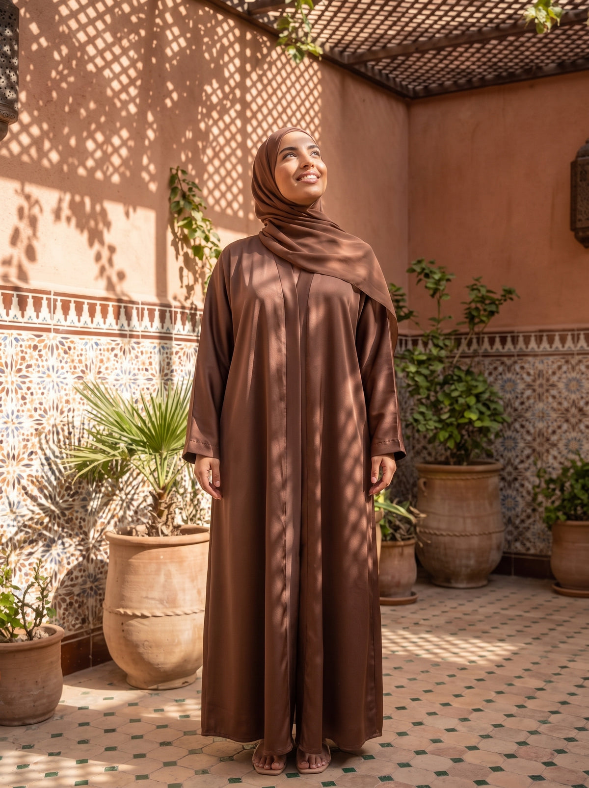 FRONT OPEN PLAIN HAREER ABAYA