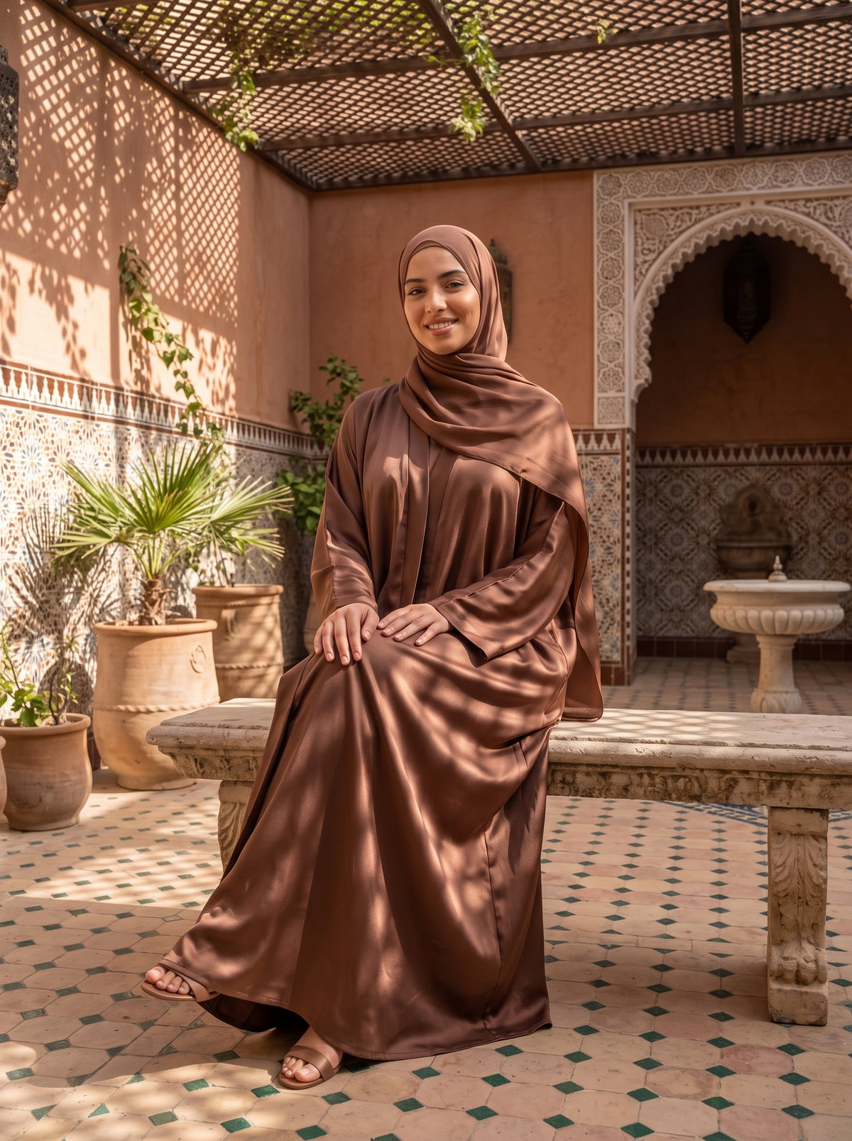 FRONT OPEN PLAIN HAREER ABAYA