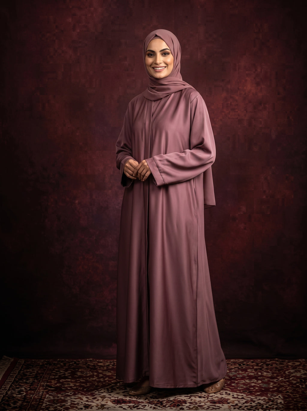FRONT OPEN PLAIN HAREER ABAYA