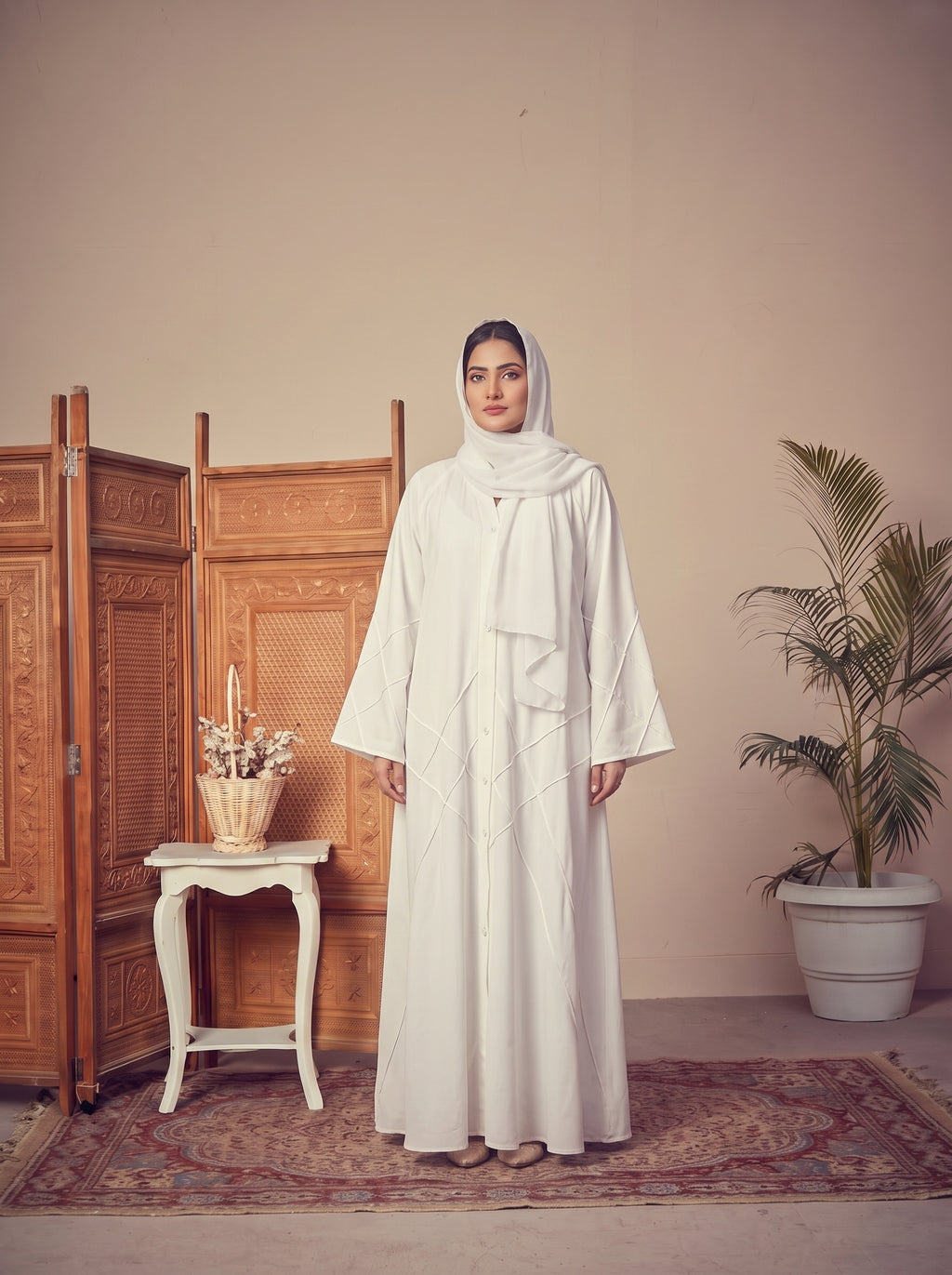 FRONT OPEN CROSS PINTEX ABAYA