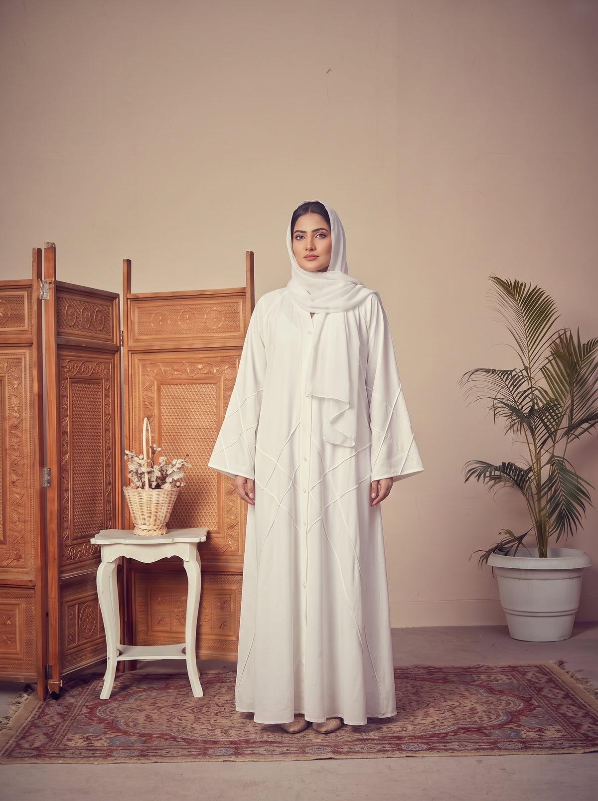 FRONT OPEN CROSS PINTEX ABAYA