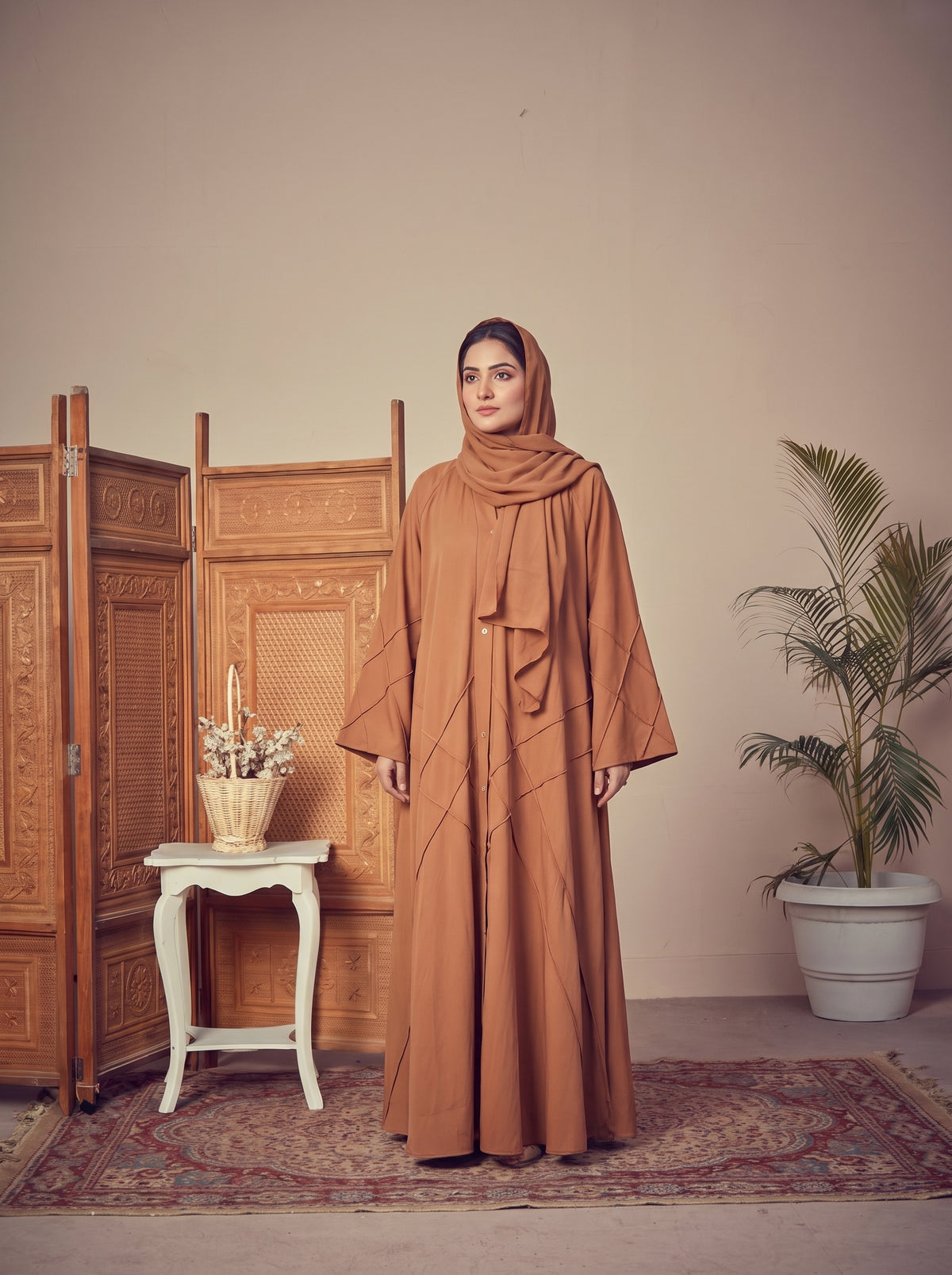 FRONT OPEN CROSS PINTEX ABAYA