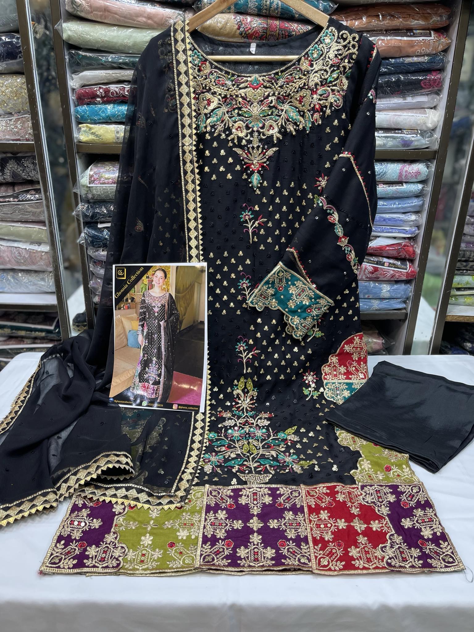 GHOUSIA COLLECTION 3 PEC WEDDING STITCHED COLLECTION