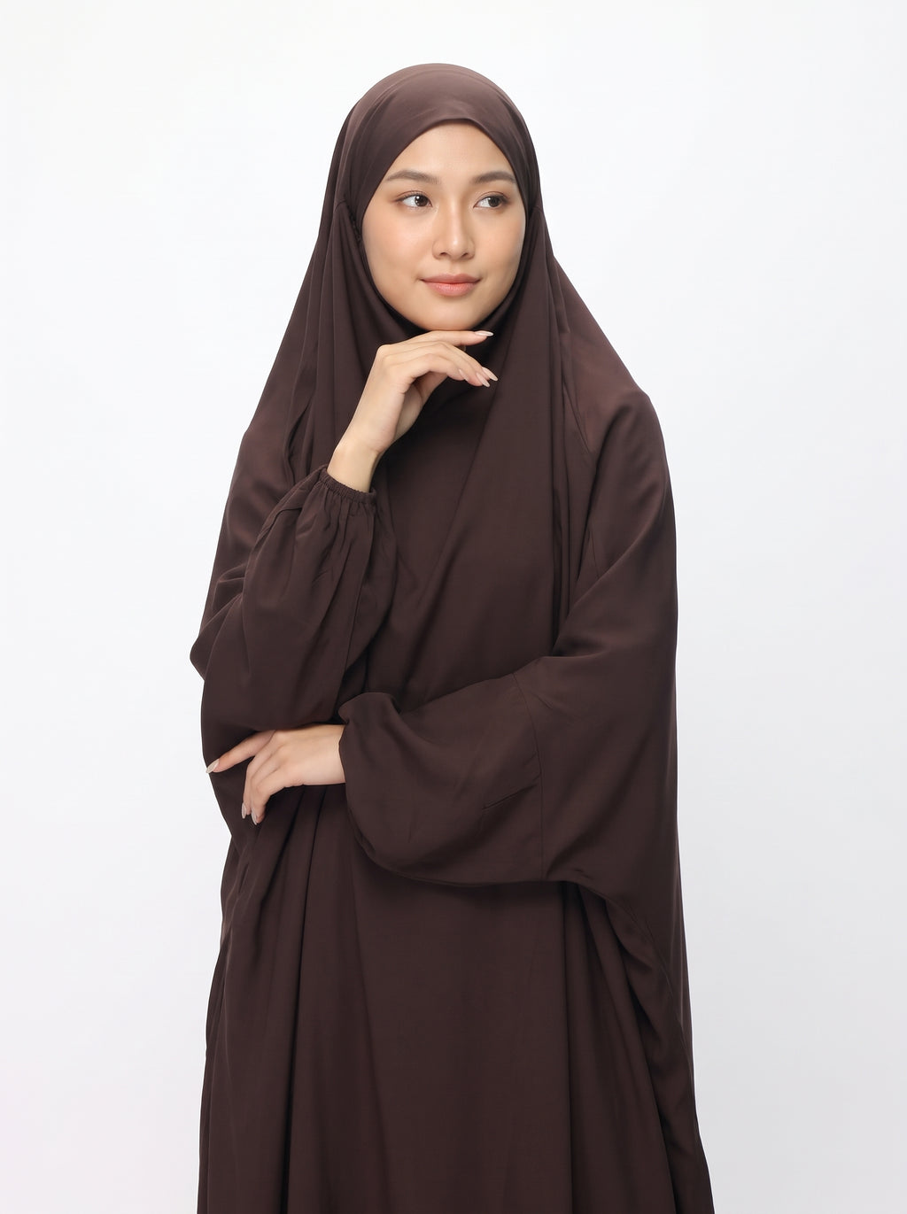 Premium Namaz Chaddar – Chocolate Brown