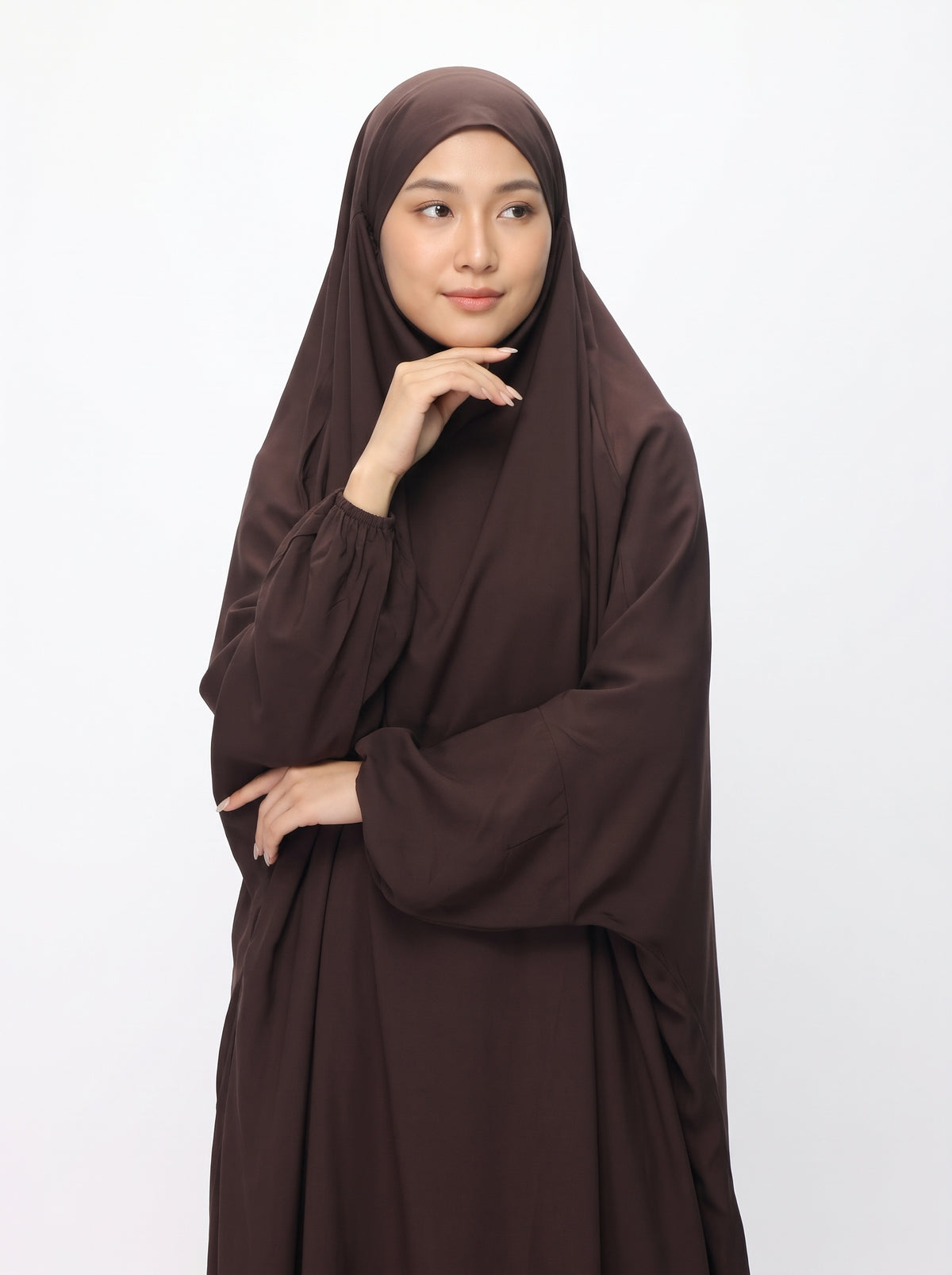 Premium Namaz Chaddar – Chocolate Brown