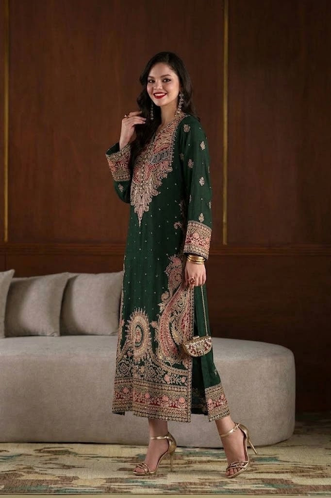 ETHNC KAFTAN EMBROIDERED SILK COLLECTION