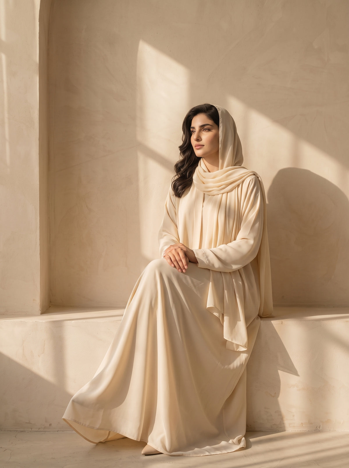FRONT OPEN PLAIN HAREER ABAYA