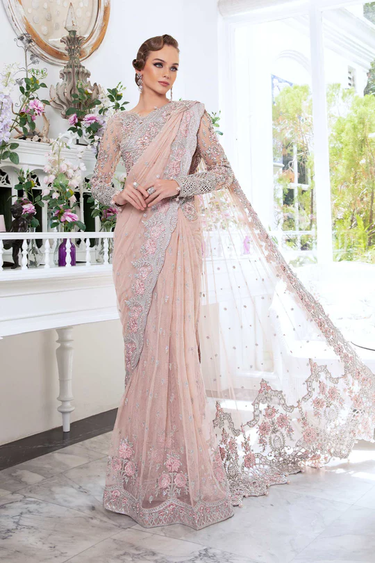 Maria B. Mbroidered Saree Collection