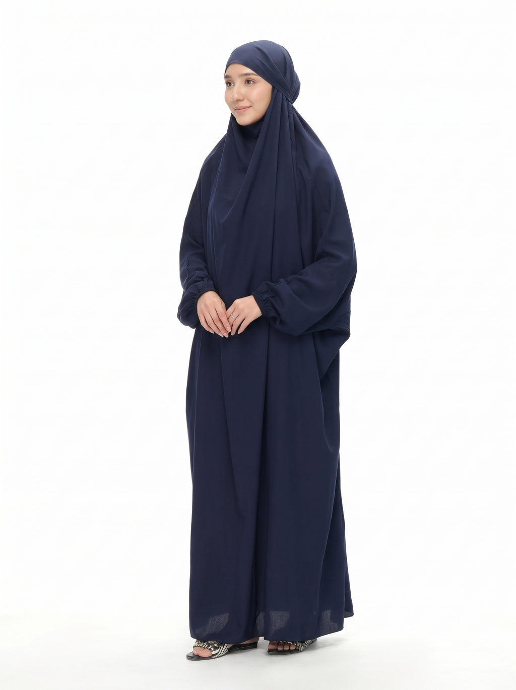 Premium Namaz Chaddar – Navy Blue