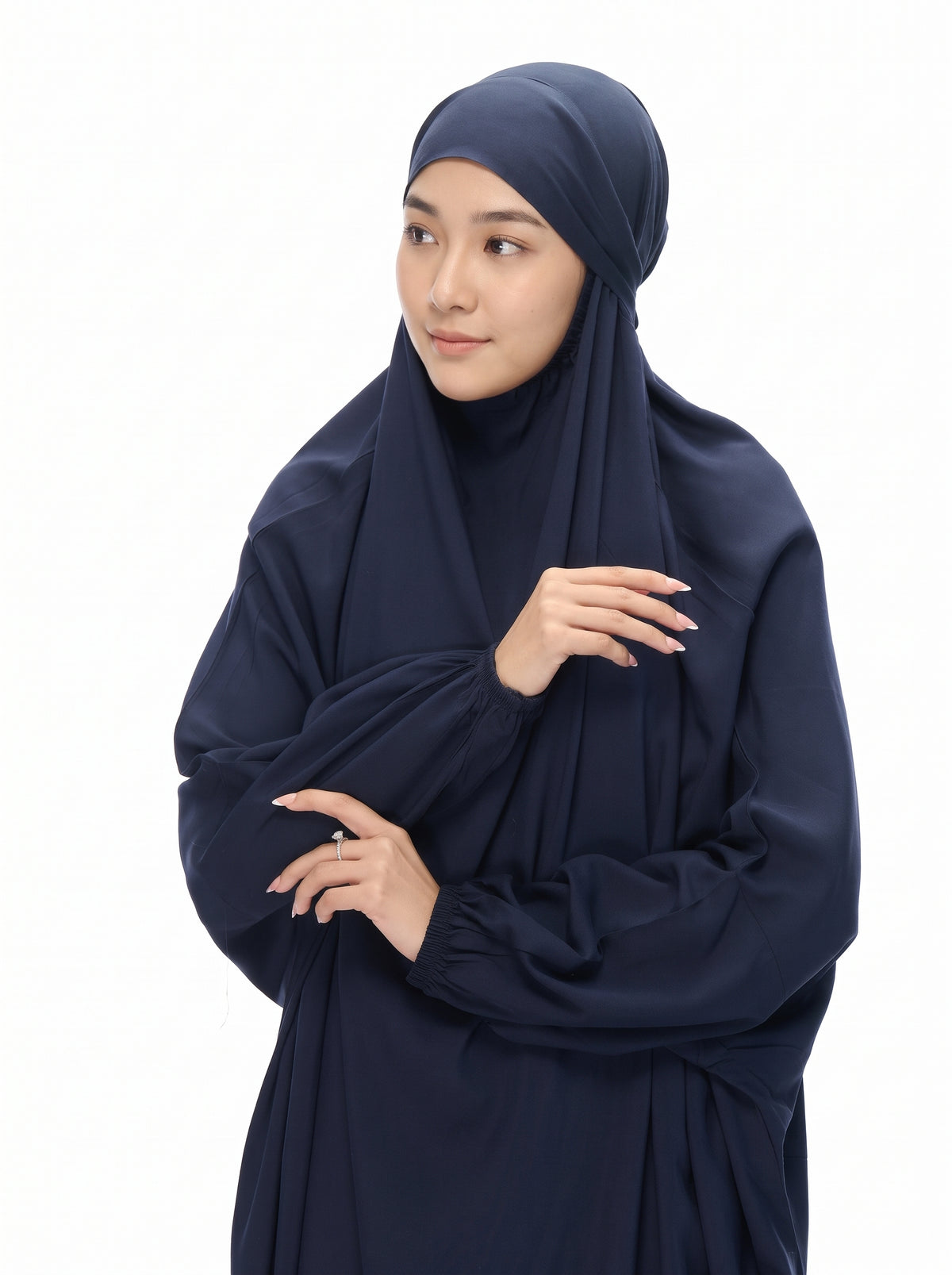 Premium Namaz Chaddar – Navy Blue