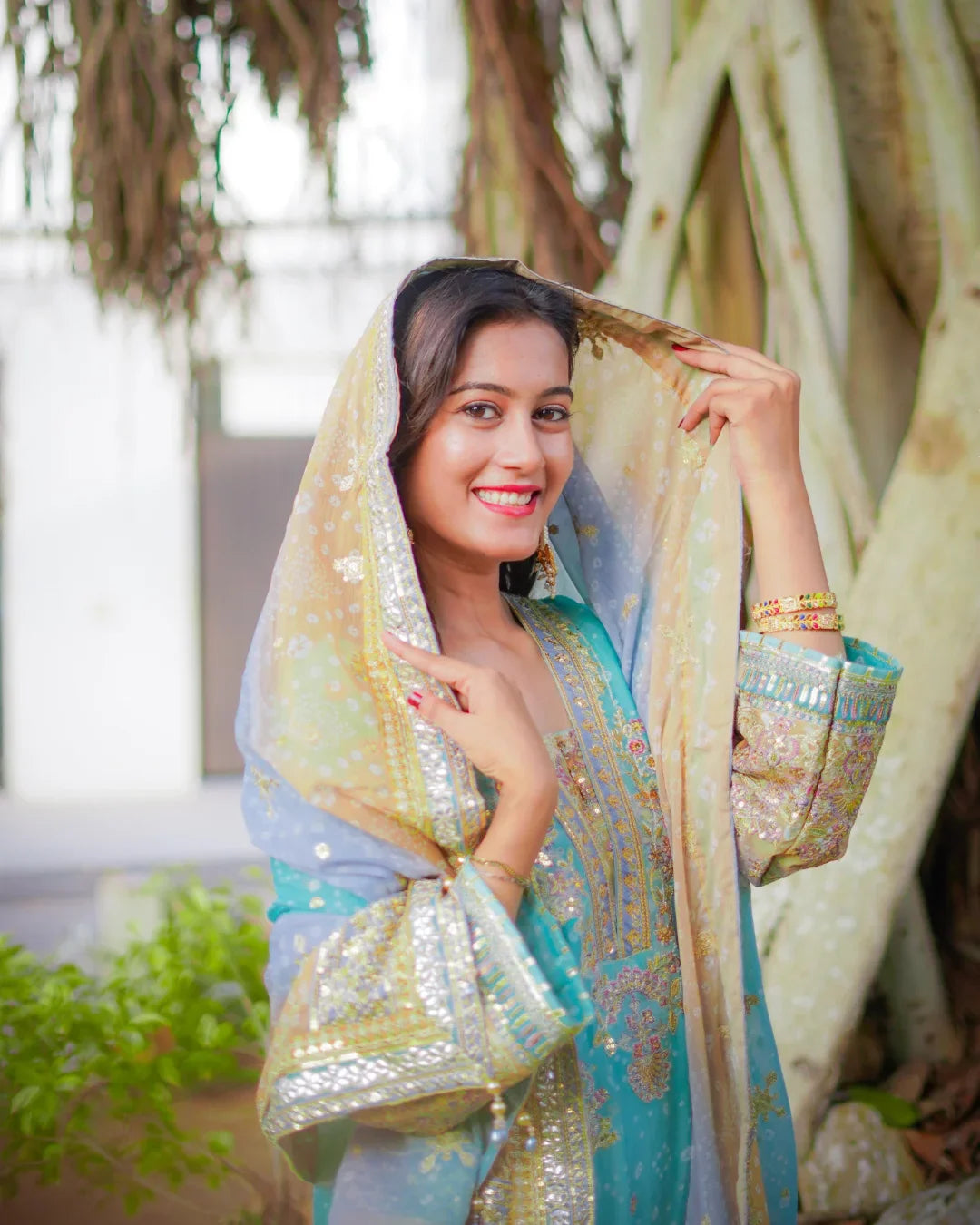 BAROQUE CHANTELLE EMBROIDERED CHIFFION