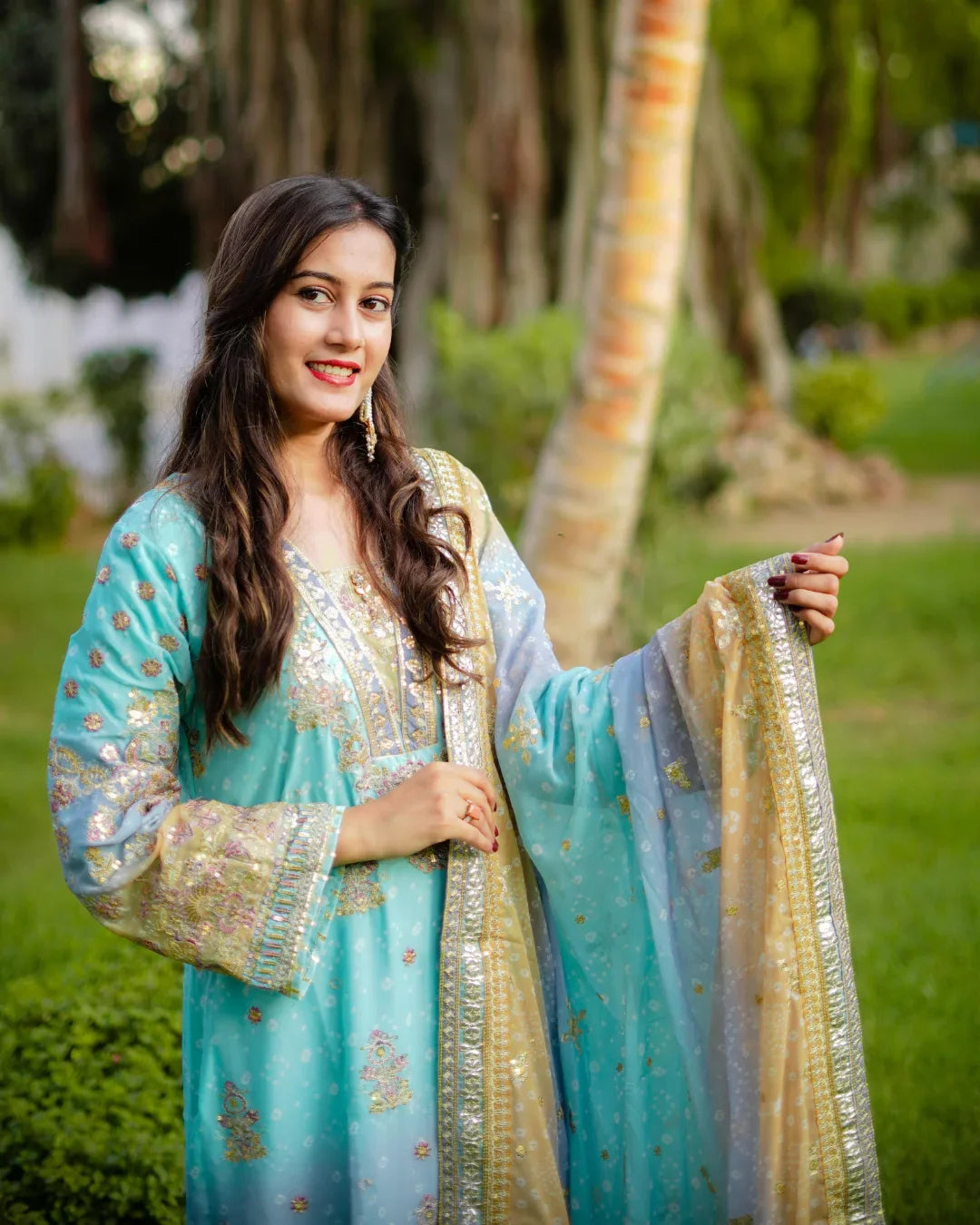 BAROQUE CHANTELLE EMBROIDERED CHIFFION