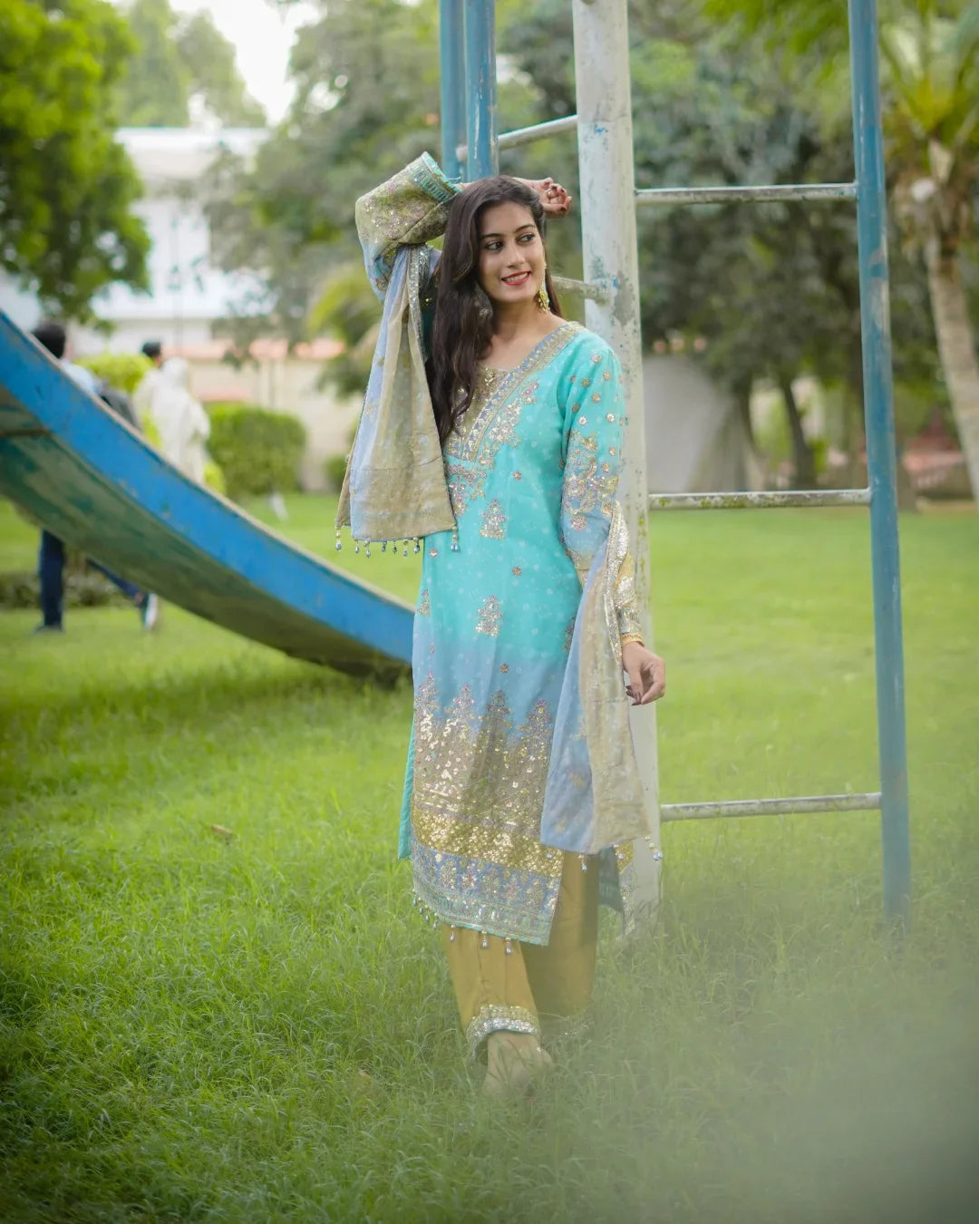 BAROQUE CHANTELLE EMBROIDERED CHIFFION