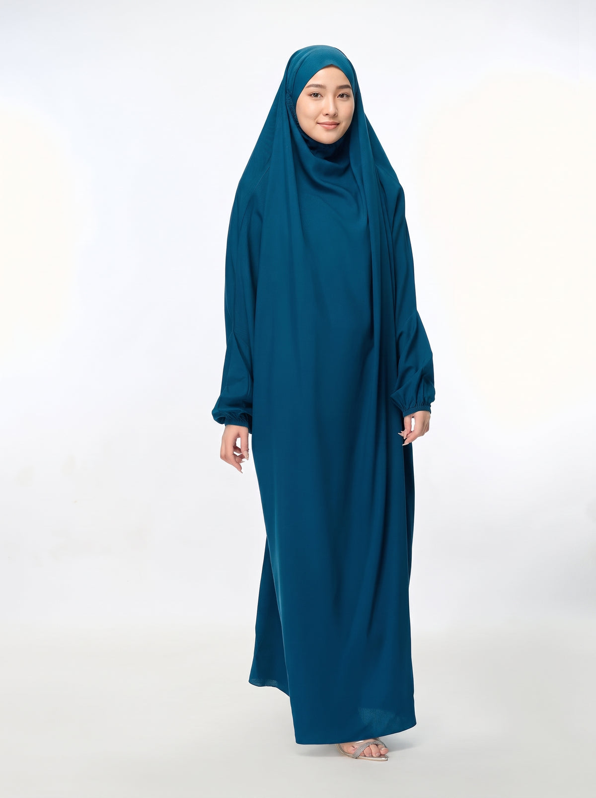 Premium Namaz Chaddar – Teal Blue