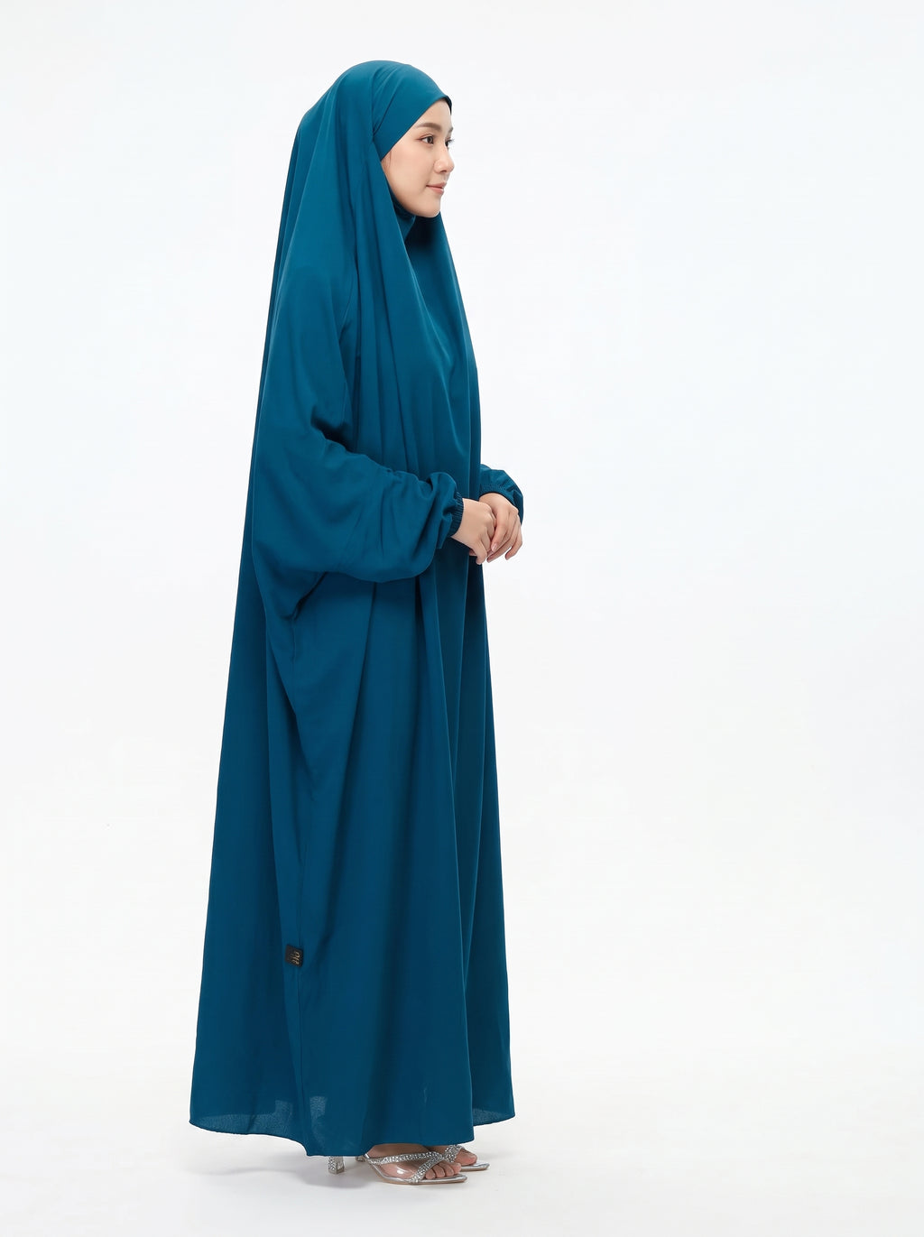 Premium Namaz Chaddar – Teal Blue