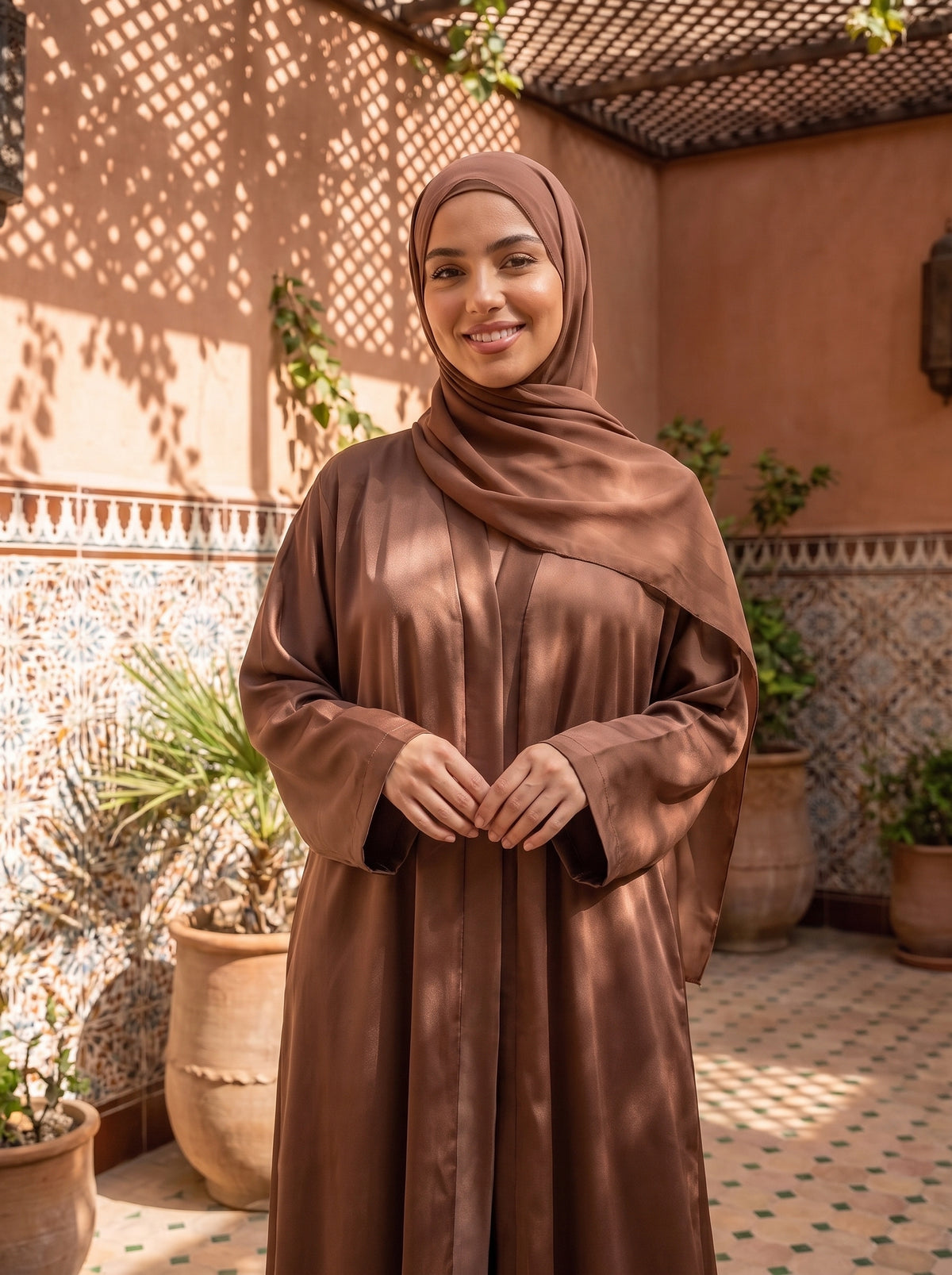 FRONT OPEN PLAIN HAREER ABAYA